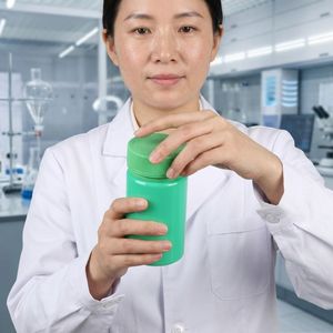 8 oz Wide Mouth <b>Plastic</b> <b>Jars</b> with Lids Round PET <b>Plastic</b> Clear Childproof Cap for Supplements, Vitamins and Candy Packaging - Product Image 4