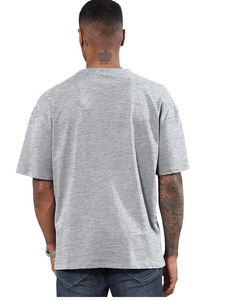 Customized High Quality 320 GSM Heavy Weight <b>Box</b> Fit 100% Cotton <b>Drop</b> Shoulder Oversized Cropped T Shirts For Men's & Women's - Product Image 3