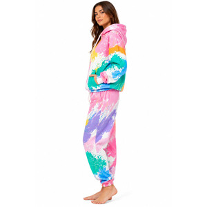 Ensemble de survêtement décontracté pour femme, personnalisé, 2 pièces, en molleton de coton, comprenant un sweat à capuche et un pantalon de jogging, idéal pour l'hiver - Product Image 5