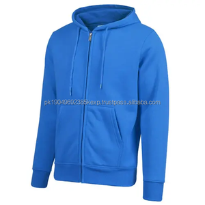 Sudadera con Capucha y Cremallera de Alta Calidad, 330 g/m², Algodón Poliéster CVC, Felpa Gruesa, Unisex, Logotipo Personalizado, Sudadera con Capucha Lisa para Hombre - Product Image 4