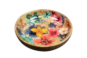 Ensemble de bols et cuillères en émail en bois - Product Image 4