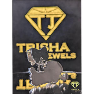 Colgante exclusivo personalizado con el nombre "RICH", diamante VVS cultivado en laboratorio, plata de ley 925, diseño de lazo, estilo Iced Out, por Trisha Jewels - Product Image 5