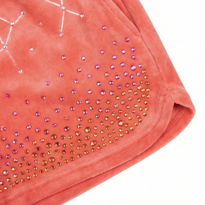 Shorts cargo unisexes en velours, design galaxie avec strass, style streetwear, Maluza Industries, respirant, séchage rapide, écologique - Product Image 5