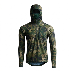 Sweat à capuche polaire personnalisé pour homme, imprimé camouflage par sublimation, chaud pour l'hiver, idéal pour la chasse, en gros, en promotion - Product Image 1