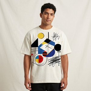 Nouveau T-shirt décontracté pour homme 100 % coton tricoté uni, coupe classique, col rond, manches courtes, style urbain, idéal pour le quotidien - Product Image 6