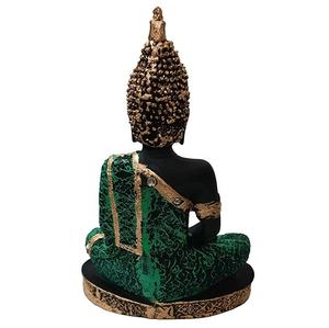 Estatua de Buda de calidad superior, Material de resina, Samadhi, Buda para decoración del hogar (verde) - Product Image 2