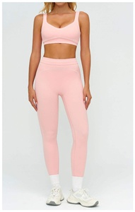 OEM Services Latest Style Women <b>Yoga</b> <b>Set</b> High Quality Solid Pattern 2-Piece Custom Design Quick Dry & Breathable - Product Image 4
