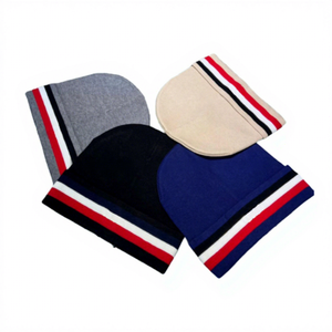 Gorros de Punto con Logotipo Personalizado, 100% Acrílico, Gorros de Invierno Clásicos Sólidos para Adultos Unisex, Ajustables - Product Image 1