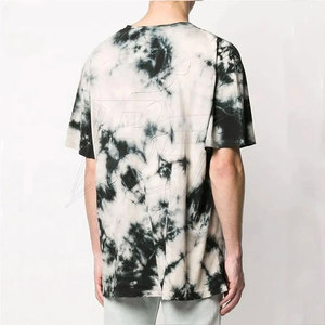 T-shirts pour hommes de style streetwear avancé, effet délavé à l'acide, 100% coton, respirant, séchage rapide, tissu doux, coupe régulière élégante pour la mode urbaine - Product Image 2