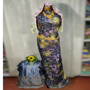 Dirac Somalí Maqbal de Venta Caliente con un Diseño de Patrones Impresionante y por un Proveedor Indio para Damas, Ocasiones Especiales y Bodas - Product Image 4