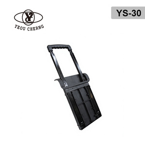 Chariot de rangement pliable en plastique YEOU CHERNG YS-30, rectangulaire, 1 niveau, avec poignée, noir - Product Image 1