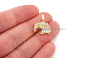 Cadeau d'anniversaire, bijoux de luxe, or 14 carats, design personnalisé, pendentif en pierre naturelle, vague océanique, pendentif unisexe - Product Image 3