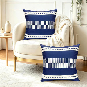 Funda de Almohada Cuadrada de Alta Calidad, Tela de Poliéster y Algodón, Cómoda para Uso en el Hogar y Hoteles, Diseño Moderno - Product Image 6