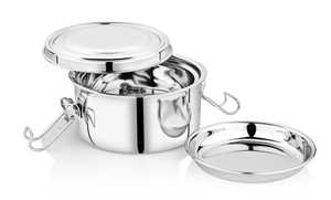 Stainless Steel Leakproof Modern Multifunctional Eco-Friendly Lightweight Dishwasher Safe Bento <b>Box</b> 3 <b>Compartments</b> Teenagers - Product Image 2