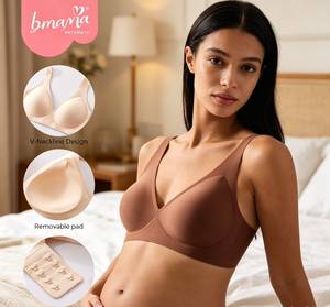 Sujetador sin costuras con copa completa, alta elasticidad y soporte diario - Product Image 1