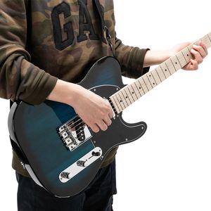 Chitarra Elettrica GTL con Tastiera in Acero e Pickup SS, Opzione Colore Blu - Product Image 2