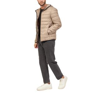 Custom Made <b>Men's</b> Canvas Cow Skin Reversible Fashion <b>Puffer</b> Padded <b>Jacket</b> Latest Design Hooded Winter <b>White</b> Plus Size Zipper - Product Image 6