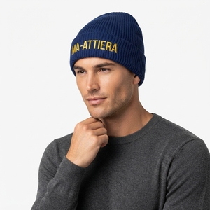 Gorro de Punto Acanalado Azul Rey con Puño, Cálido para Invierno, con Logotipo Bordado Personalizado - Product Image 5