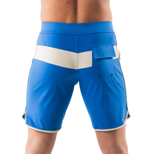 <b>Mens</b> Mid Knitted Breathable Quick Dry Blue Board Shorts Elastic Drawstring Swim <b>Trunks</b> Lightweight Casual Summer Vacation Wear - Product Image 3
