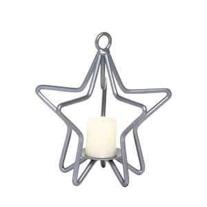 Elegant Gold Metal Wire Christmas <b>Tree</b> Candle Holder with Star <b>Topper</b> for Tabletop & Fireplace Mantel Holiday Decor - Product Image 5