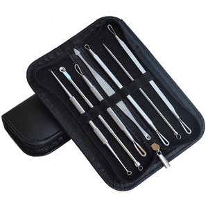 7Pcs High Quality Stainless Steel Blackhead Whitehead Remover Tool Set Custom Design Acne Pimple Extractor Kit - Product Image 1