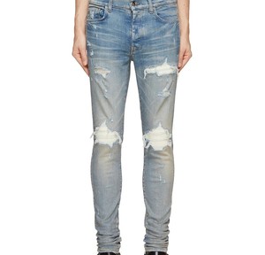Jean ample et léger en denim délavé, respirant, écologique, avec broderie et taille élastique, style streetwear, vente en gros personnalisée - Product Image 3