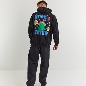 Sweat à capuche homme imprimé numériquement, 100 % coton, imperméable, le plus vendu de l'hiver 2026 – Quantité en gros, sweats à capuche imprimés en relief - Product Image 3