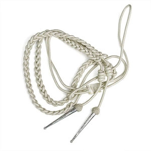 Aiguillettes décoratives en fil de métal tressé pour vêtements de cérémonie, garniture de cordon d'épaule, fourniture en gros - Product Image 1