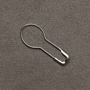 Marqueur de mailles en acier tressé réutilisable, nickelé, 21 mm, forme de bulbe, de gourde, de poire, épingle de sûreté - Product Image 3