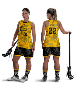 Uniforme de lacrosse personnalisé pour femmes - Spandex/Polyester à séchage rapide avec impression numérique - Product Image 3