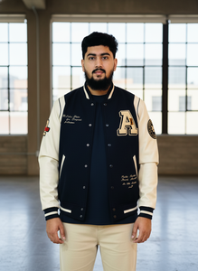 Veste universitaire pour homme de haute qualité avec logo personnalisé, en polaire et cuir, broderie streetwear, style bomber, pour l'hiver et le printemps - Product Image 6