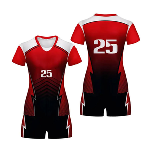 Custom Slim Fit Men's Volleyball Uniforms High Quality 100% Polyester Latest Design Personalized Logo Competitive Price Set - Product Image 3