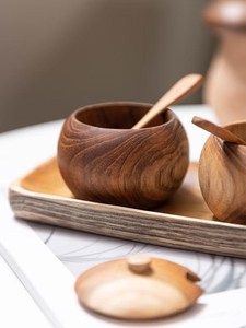 Wooden Salt <b>Jar</b> Farmhouse Style Wooden Seasoning Container <b>Decorative</b> Salt Storage <b>Jar</b> for Modern and Traditional Kitchen Décor - Product Image 3