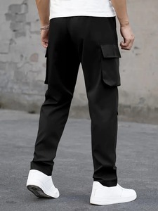 Men's <b>Cargo</b> Pants Premium Functional Outdoor Wear Flat Mid Rise 100% Cotton Quick Dry Midweight Comfortable Material Everyday - Product Image 3