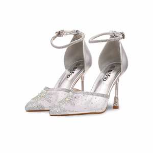 WN7441 Silver Court Pumps Zapatos Elegantes para Mujer - Product Image 3