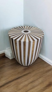 Nouveau style de tabouret en os incrusté à motifs pour salon et décoration intérieure – Meilleure vente d'objets en os incrustés pour salon - Product Image 6