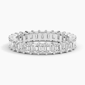 Anillo de Joyería Hip Hop Vintage con Diamante Cultivado en Laboratorio de Lujo, Corte Esmeralda, Certificado IGI, Plata, Engaste Invisible, para Mujer - Product Image 3