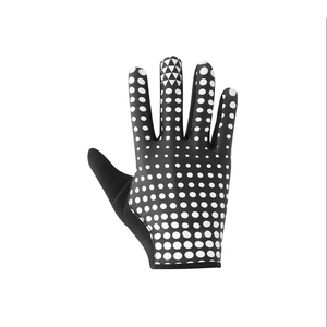 Full Finger Cycling <b>Gloves</b> Black With Pink Accents <b>Touchscreen</b> Compatible Hook And Loop Closure Unisex Outdoor Use - Product Image 3