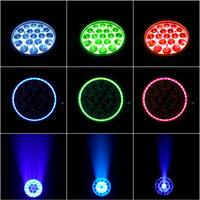 SHEHDS Luces DJ con Zoom Impermeables IP66, 19x20W RGBWAUV, Cabezal Móvil de Haz para Escenario, KTV, Fiesta, Bar, Concierto
