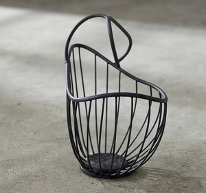 Cesta de Frutas Metálica Negra con Cableado, para Almacenamiento y Exhibición en la Cocina, Cestas de Almacenamiento de Alta Venta a Bajo Precio - Product Image 2