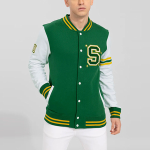 เสื้อแจ็คเก็ตเลตเตอร์แมนสำหรับผู้ชาย ดีไซน์คลาสสิก ทนทาน เหมาะสำหรับชุดลำลองสไตล์สปอร์ต - Product Image 1