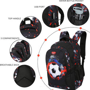 Youth Football School <b>Backpack</b> Laptop Bag Large Capacity Travel Rucksack Sports Bag - Product Image 6