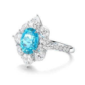 Premium 925 Sterling <b>Silver</b> <b>Eternity</b> <b>Ring</b>, Sparkling Wedding and Anniversary Jewelry Diamond <b>Rings</b> - Product Image 6
