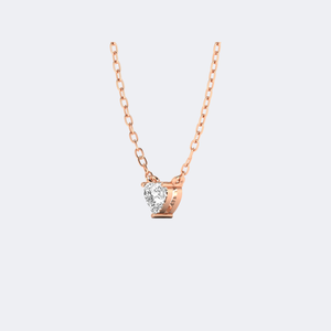 Collier solitaire en or avec diamant de laboratoire en forme de cœur 0,50 carat, couleur DEF, pureté VVS VS, taille brillant, serti à griffes, pendentif bijou - Product Image 3