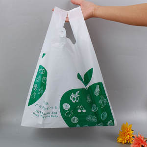 Bolsas de compras de camisetas impresas personalizadas biodegradables LDPE/LLDPE para uso en supermercados fabricante de Vietnam ODM al mejor precio - Product Image 4