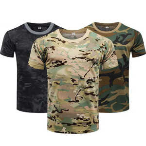 T-shirt pour homme à manches courtes, col rond, coupe ample, 100% coton, imprimé DTG, camouflage de chasse, résistant - Product Image 1