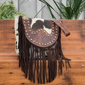 Nouveau sac à franges de créateur Style occidental en cuir de vachette véritable frange sculpture sac à main sac à bandoulière bohème sac à franges sac à main pour femmes - Product Image 4