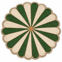 Broderie artisanale de qualité supérieure, perles de verre, écologique, couleur personnalisée, forme personnalisée, traditionnel, moderne, floral pour la maison