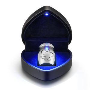 Vintage Aluminum <b>Keepsake</b> <b>Memorial</b> Urn Funeral Ash Container Crafted With Artistic Matte Texture And Elegant Detailing - Product Image 2