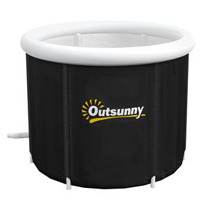 Vasca Portatile Nera per Immersione a Freddo per Recupero Sportivo con Coperchio Termico, Logo Personalizzato, per Applicazioni Esterne per Atleti FT - Product Image 1